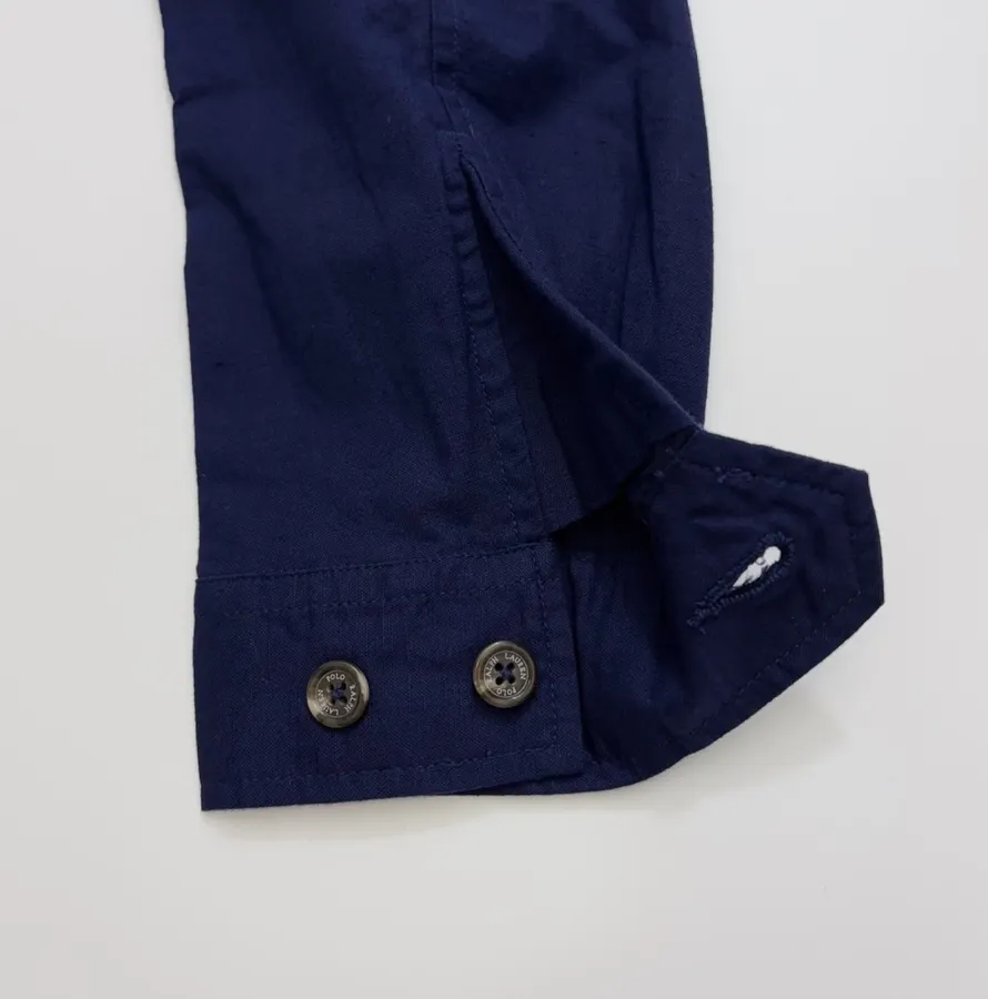 Polo Ralph Lauren Navy Collared Zip Harrington Jacket in Navy, product view 16