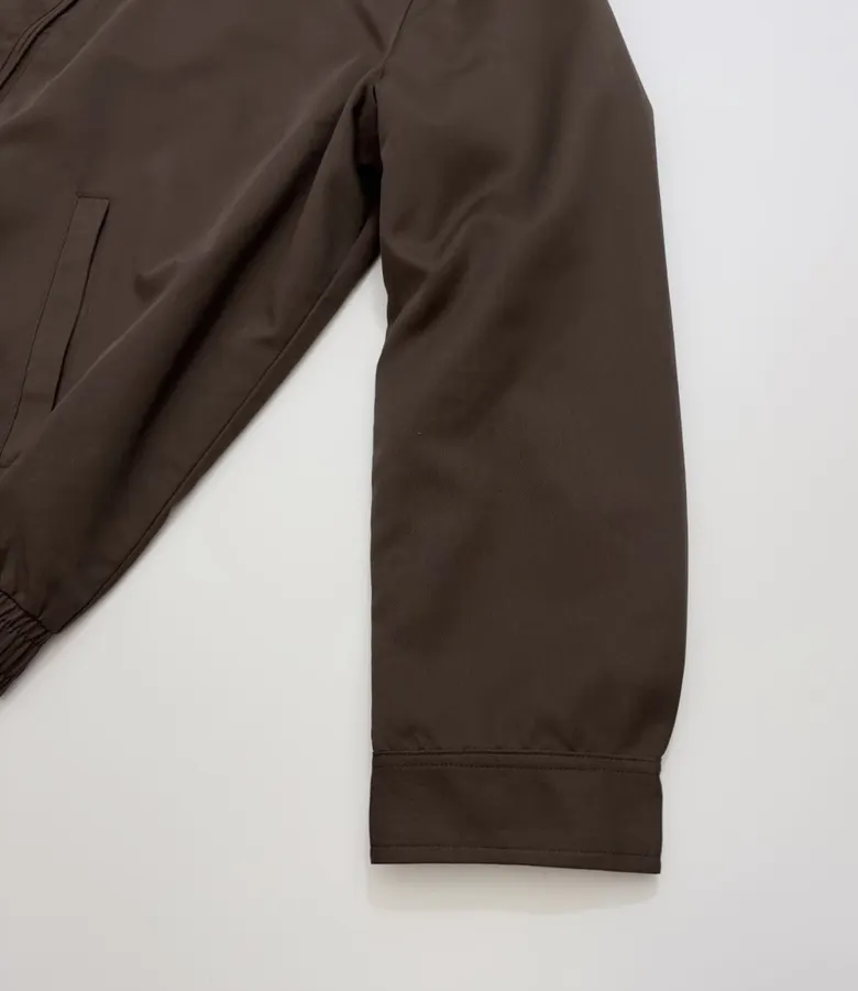 Polo Ralph Lauren Brown Cotton Collared Zip Harrington Jacket in Brown, product view 06