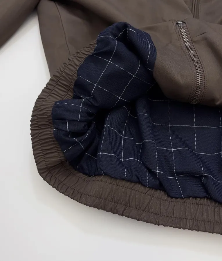 Polo Ralph Lauren Brown Cotton Collared Zip Harrington Jacket in Brown, product view 10