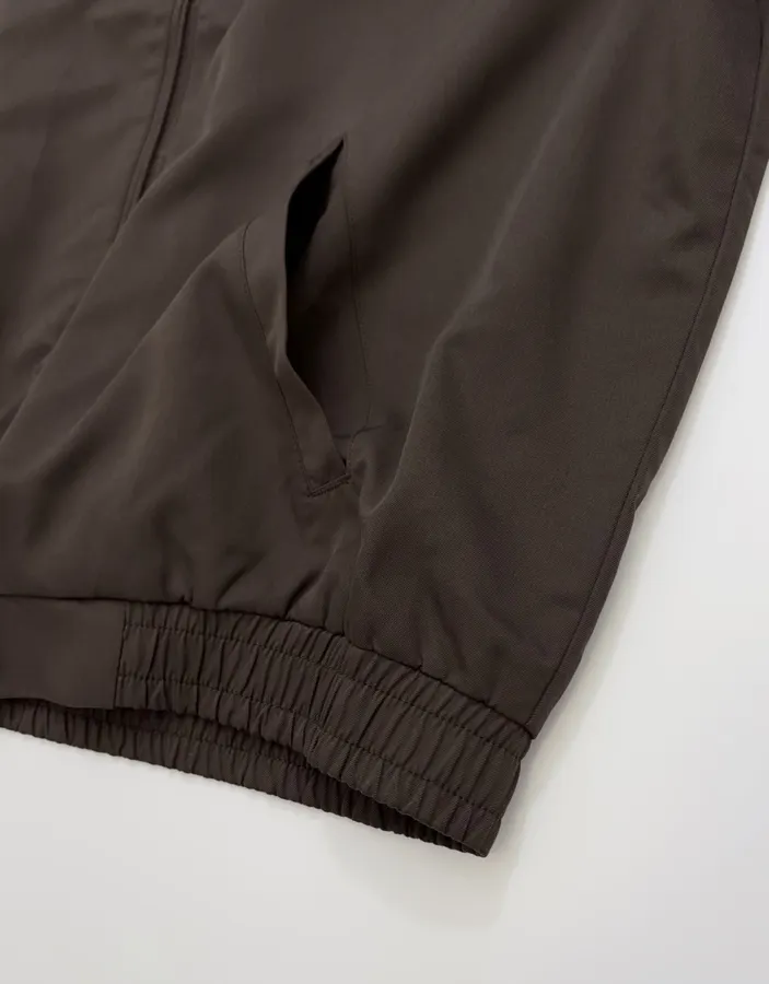 Polo Ralph Lauren Brown Cotton Collared Zip Harrington Jacket in Brown, product view 11