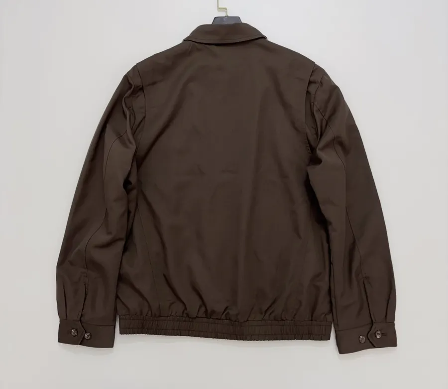 Polo Ralph Lauren Brown Cotton Collared Zip Harrington Jacket in Brown, product view 15