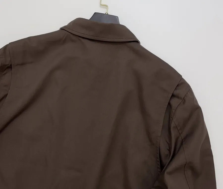 Polo Ralph Lauren Brown Cotton Collared Zip Harrington Jacket in Brown, product view 16