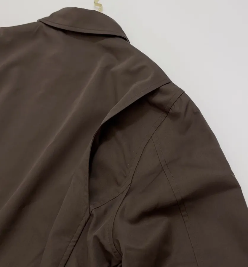 Polo Ralph Lauren Brown Cotton Collared Zip Harrington Jacket in Brown, product view 17