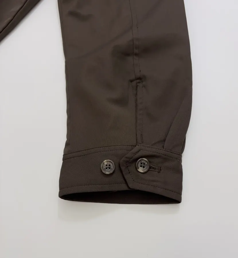 Polo Ralph Lauren Brown Cotton Collared Zip Harrington Jacket in Brown, product view 18