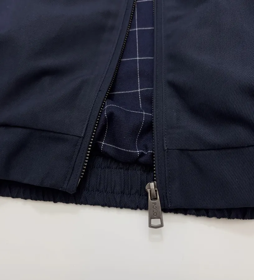 Polo Ralph Lauren 藏青色棉质翻领拉链哈灵顿夹克，藏青色，商品图 12