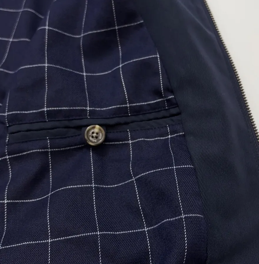 Polo Ralph Lauren 藏青色棉质翻领拉链哈灵顿夹克，藏青色，商品图 13