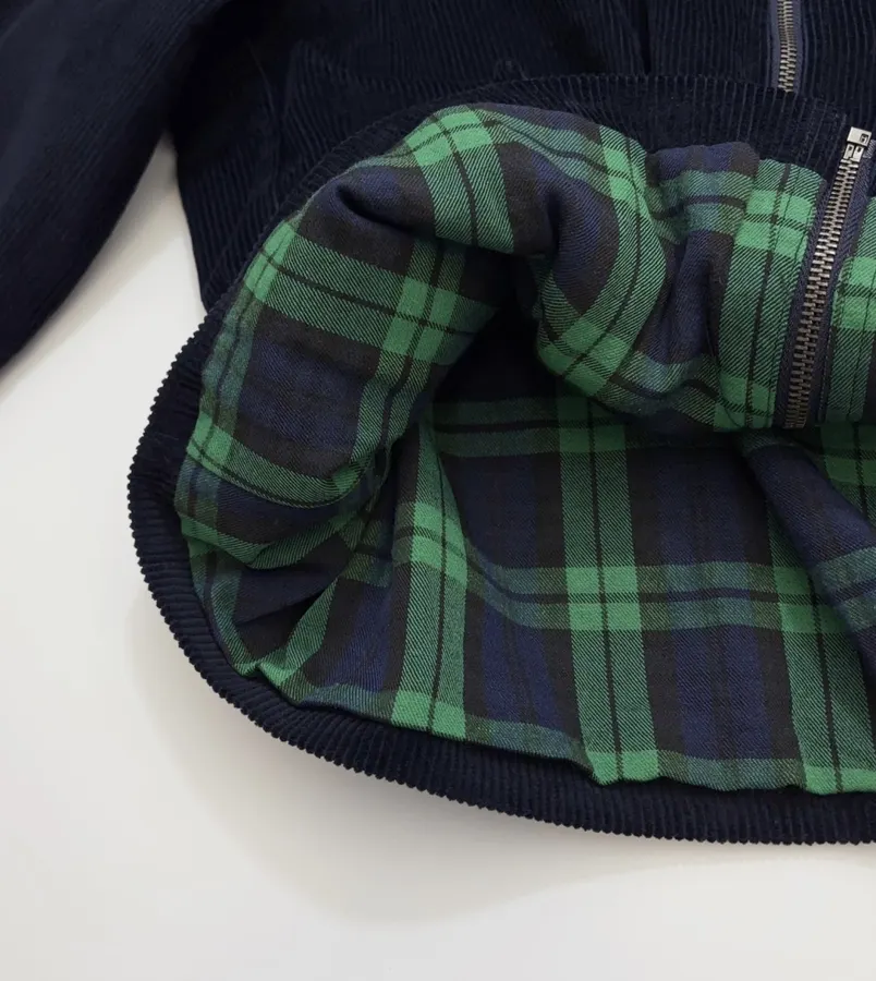 Polo Ralph Lauren 藏青色灯芯绒立领哈灵顿夹克，藏青色，商品图 10