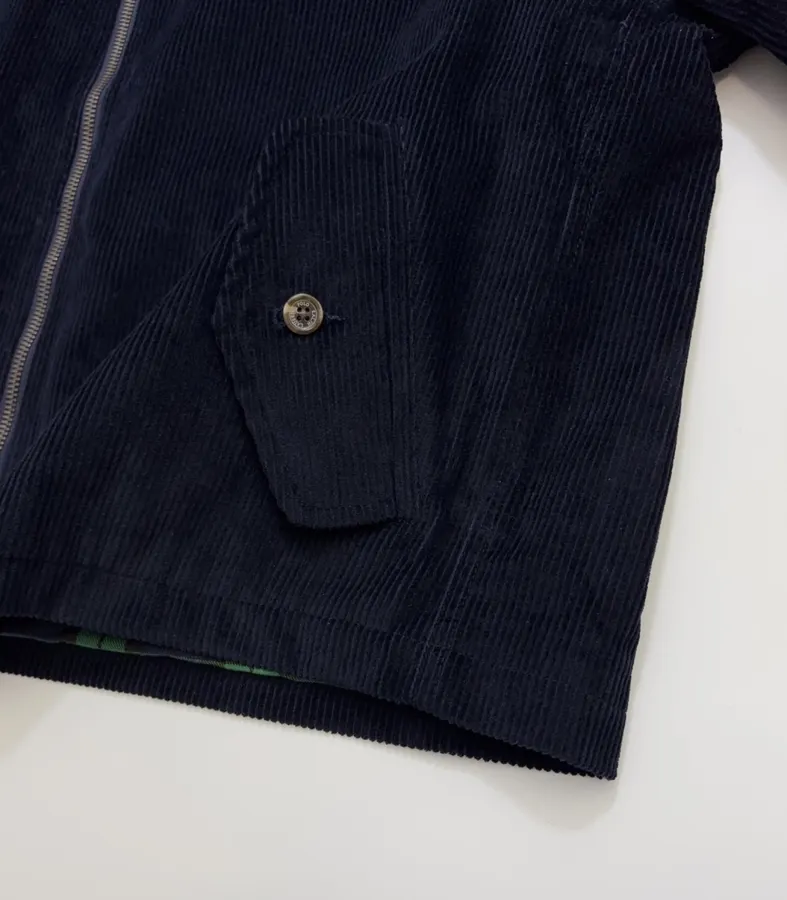 Polo Ralph Lauren 藏青色灯芯绒立领哈灵顿夹克，藏青色，商品图 11