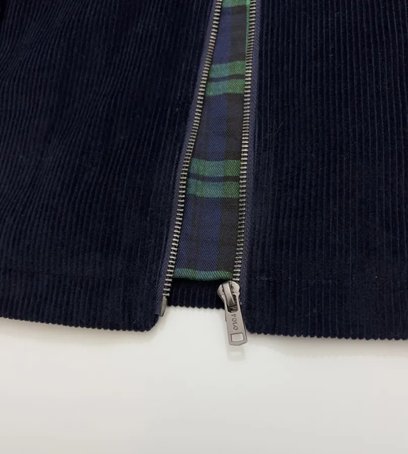 Polo Ralph Lauren 藏青色灯芯绒立领哈灵顿夹克，藏青色，商品图 12