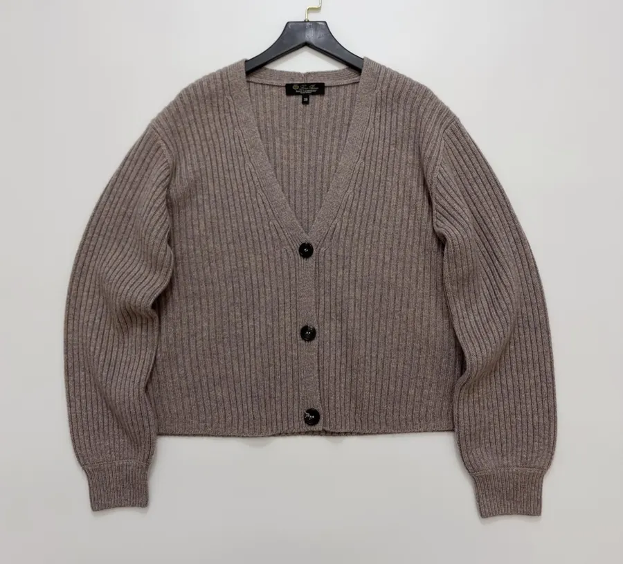 Loro Piana Cashmere Cardigan | V-Neck Black-Button Loose Drop-Shoulder Soft Knit Outerwear in As Shown, product view 01