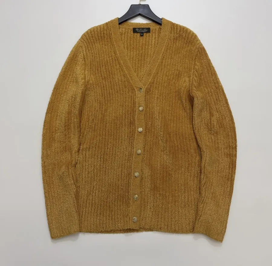 Loro Piana V-neck solid-color silk knit cardigan in As Shown, product view 01