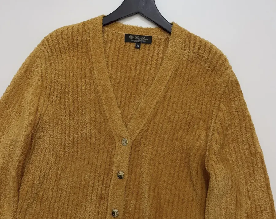 Loro Piana V-neck solid-color silk knit cardigan in As Shown, product view 02
