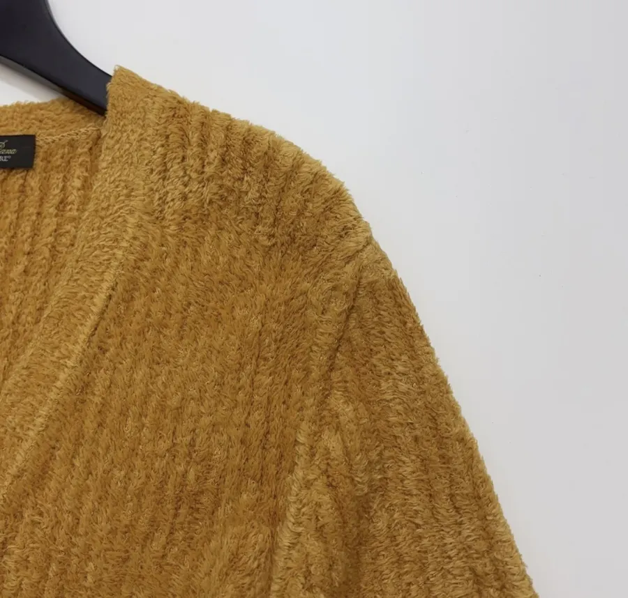 Loro Piana V-neck solid-color silk knit cardigan in As Shown, product view 03