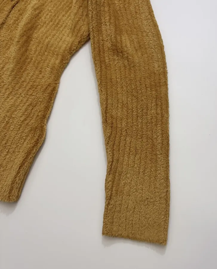 Loro Piana V-neck solid-color silk knit cardigan in As Shown, product view 04
