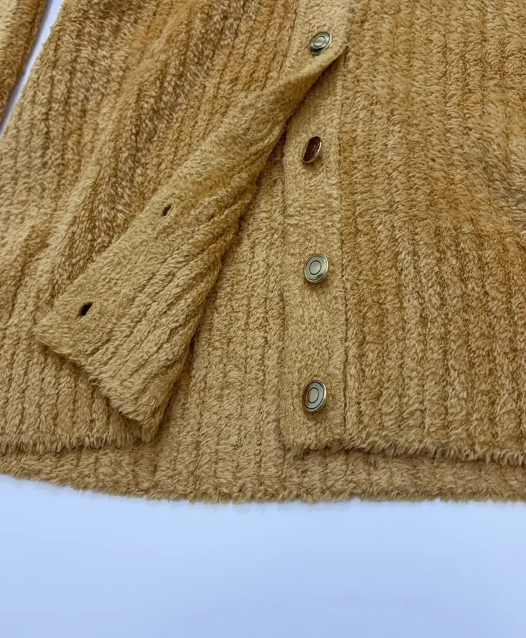 Loro Piana V-neck solid-color silk knit cardigan in As Shown, product view 11