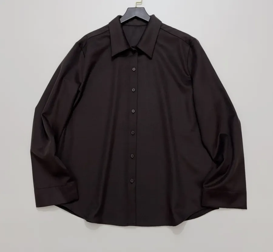 The Row Silk-and-wool blend relaxed long-sleeve shirt in As Shown, product view