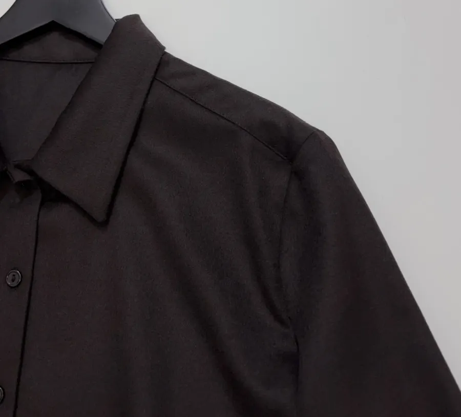 The Row Silk-and-wool blend relaxed long-sleeve shirt in As Shown, product view 03