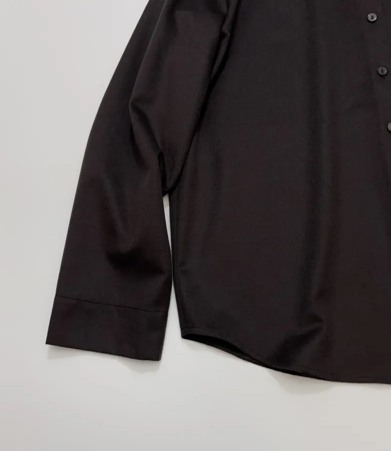 The Row Silk-and-wool blend relaxed long-sleeve shirt in As Shown, product view 07