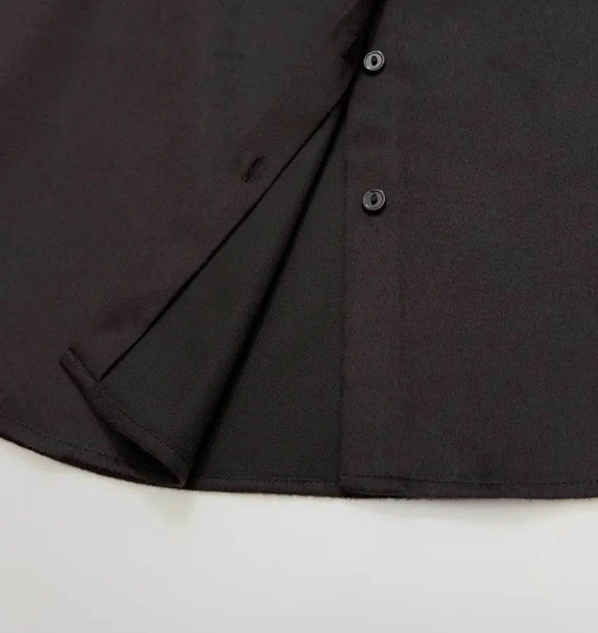 The Row Silk-and-wool blend relaxed long-sleeve shirt in As Shown, product view 09