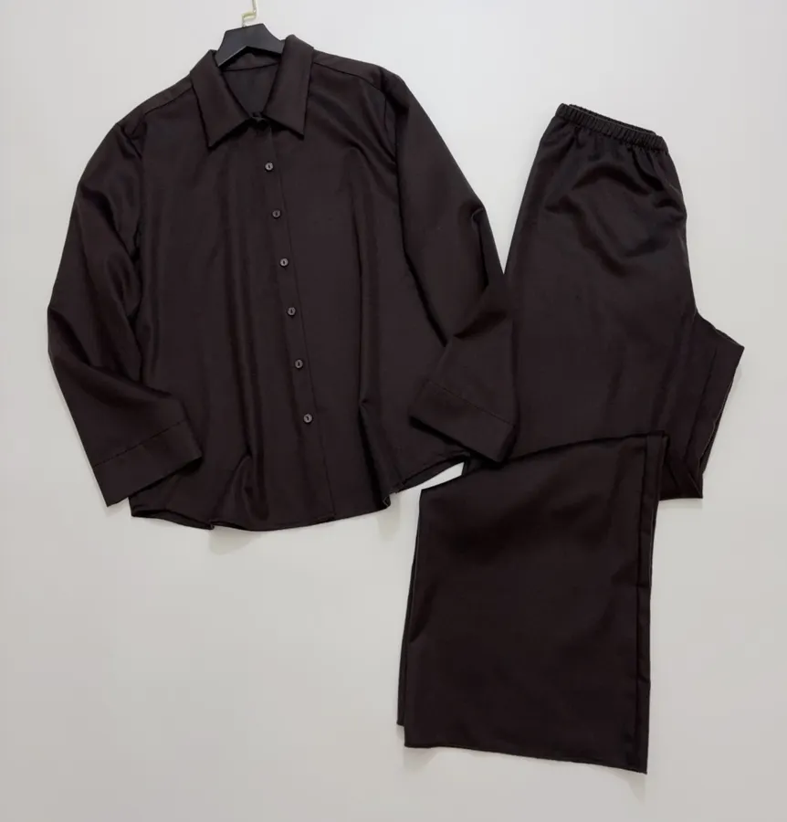 The Row Silk-and-wool blend relaxed long-sleeve shirt in As Shown, product view 14