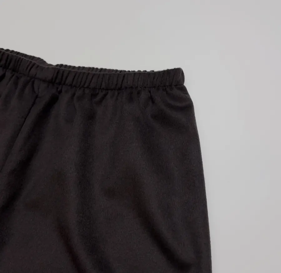 The Row Dark Brown Satin Wide-Leg Trousers in Dark Brown, product view 04