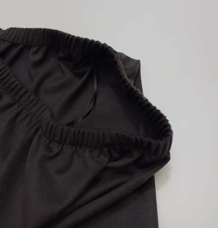 The Row Dark Brown Satin Wide-Leg Trousers in Dark Brown, product view 05