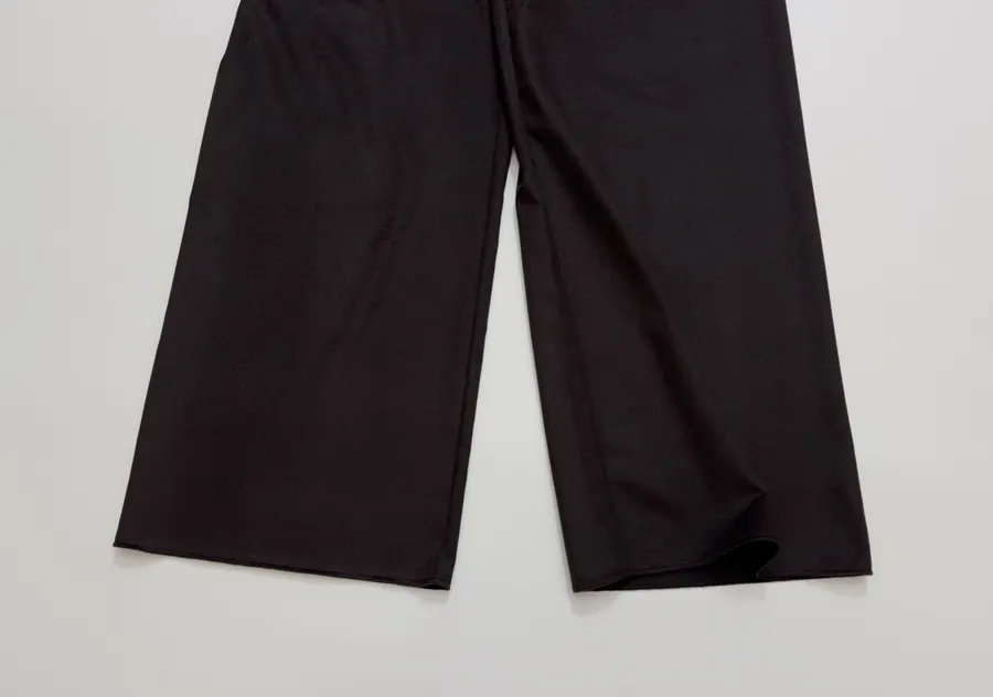 The Row Dark Brown Satin Wide-Leg Trousers in Dark Brown, product view 07