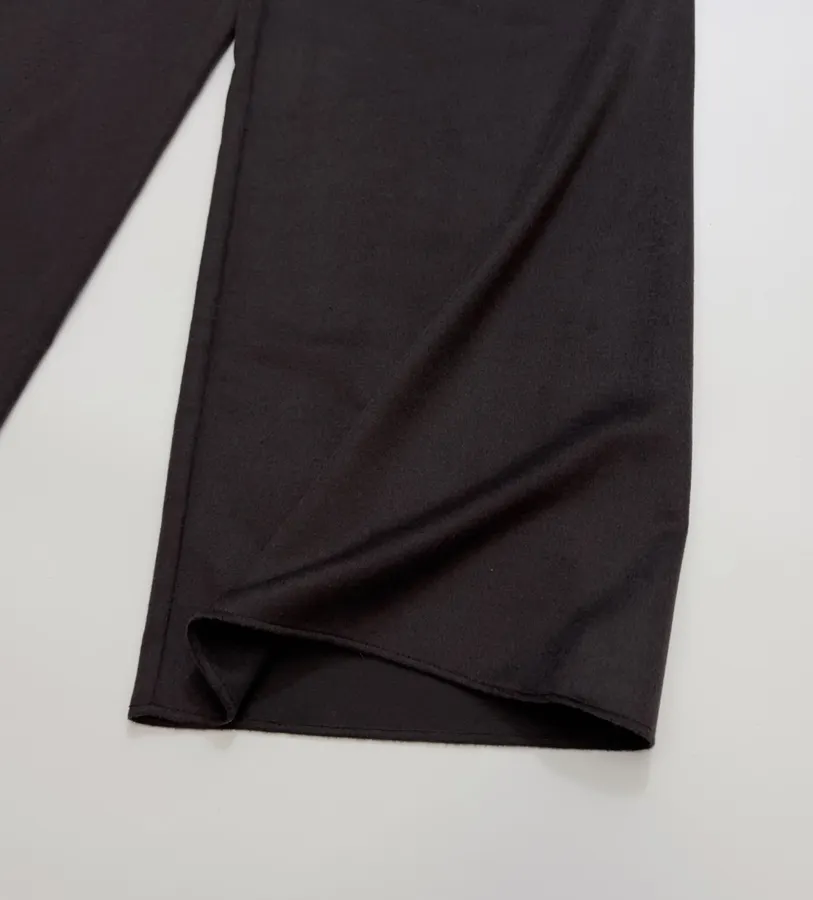 The Row Dark Brown Satin Wide-Leg Trousers in Dark Brown, product view 08