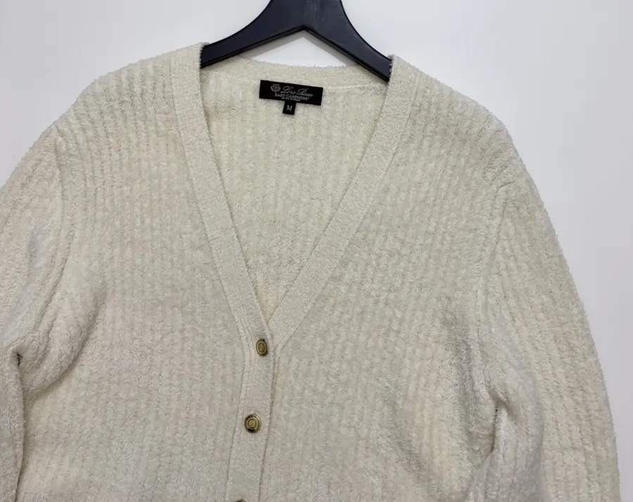 Loro Piana V-neck solid-color silk knit cardigan in As Shown, product view 02