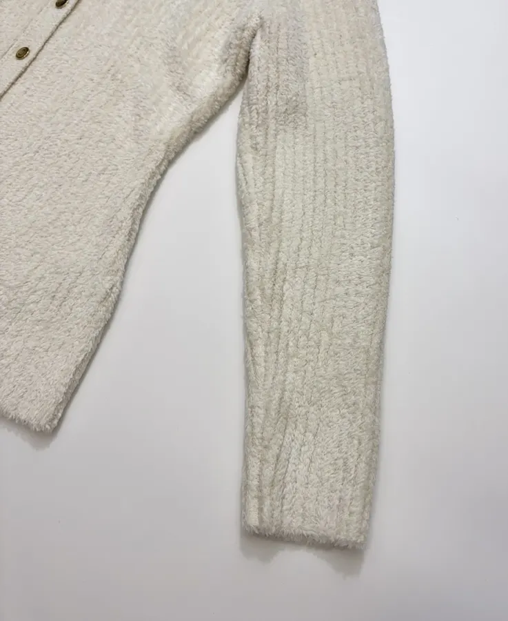 Loro Piana V-neck solid-color silk knit cardigan in As Shown, product view 04