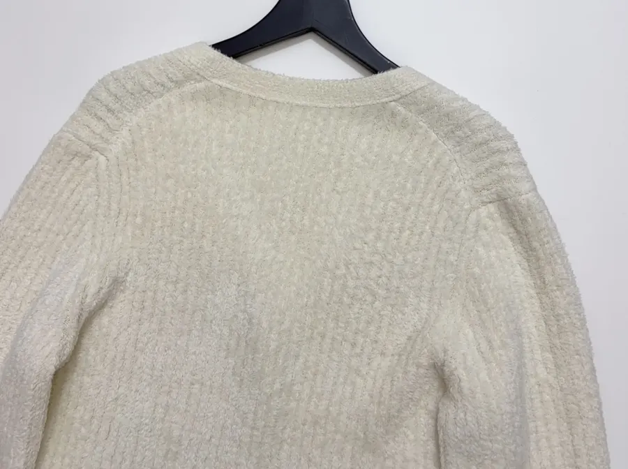 Loro Piana V-neck solid-color silk knit cardigan in As Shown, product view 14