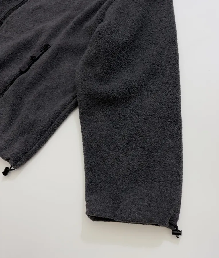 Miu Miu Relaxed zip-up fleece cardigan jacket in As Shown, product view 05